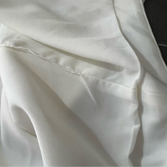 NEW! Revolve NBD Tere One Shoulder Mini Bridal Shower Cocktail White Dress Sz M - Picture 11 of 15